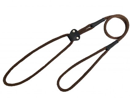 3307 4 15219k predvadeci voditko lano s kuzi hneda bafpet