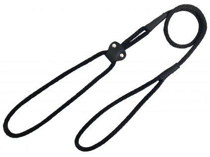 3307 2 15219k predvadeci voditko lano s kuzi cerna bafpet