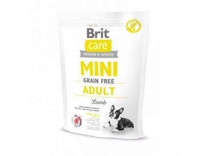 4686 brit care mini grain free adult lamb 400g