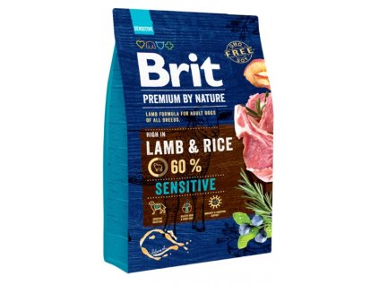 5382 brit premium by nature sensitive lamb 3kg