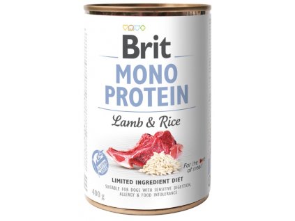 5430 brit mono protein lamb rice 400g