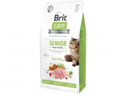 9354 brit care cat grain free senior weight control 7kg doza