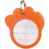 Trixie adresář fosforescentní oranžový 3,5cm