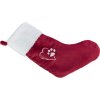 Trixie Xmas STOCKING - vánoční ponožka červená/bílá plyš 47cm