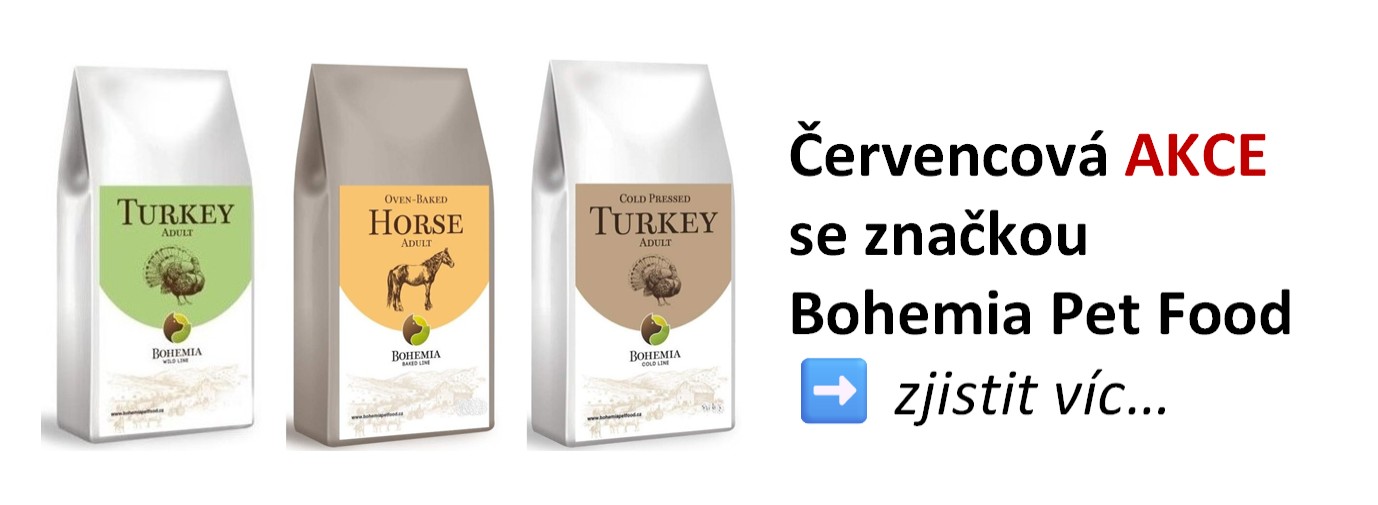 Červencová akce, při které zákazník dostane 2 kg granulí zdarma