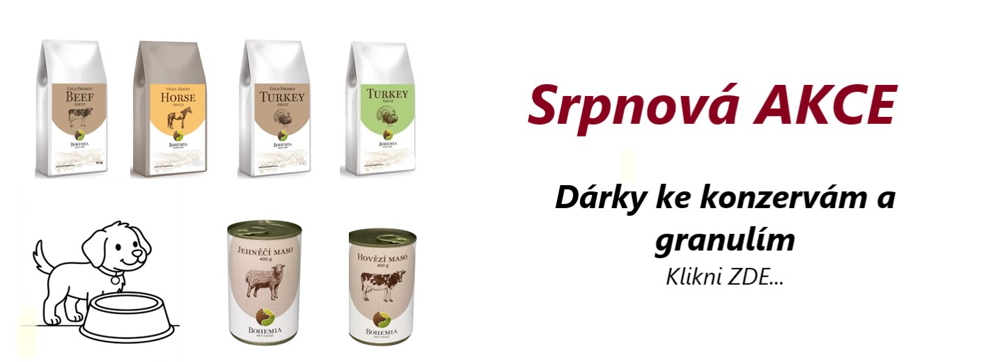 Dárek ke konzervám a granulím Bohemia Pet Food