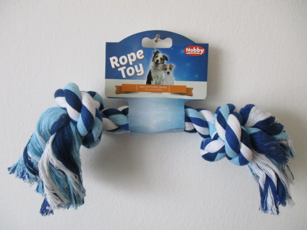 Nobby hračka uzel pro psy 36 cm 270 g modrá