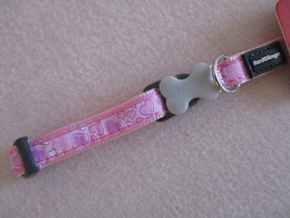 Obojek RD 12 mm x 20 32 cm Breezy Love Pink