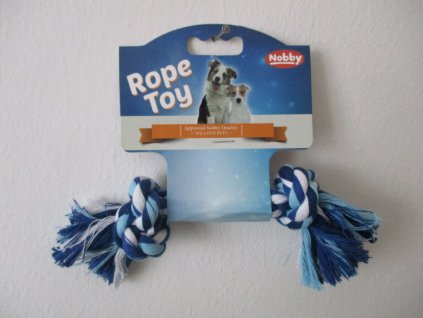 Nobby hračka uzel pro psy 21 cm 50 g modrá