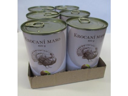 SIX PACK BOHEMIA Krocaní maso ve vlastní šťávě 400g