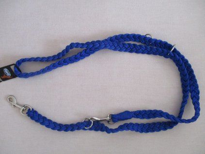 Nobby pletené vodítko L XL 200cm 25mm modrá