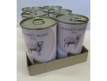 SIX PACK BOHEMIA Jehněčí maso ve vlastní šťávě 400g