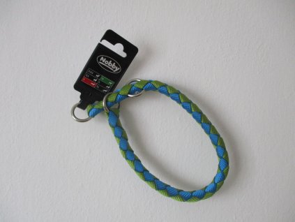 Nobby CORDA polostahovací kulatý obojek S-M zelená