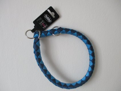 Nobby CORDA polostahovací kulatý obojek L modrá