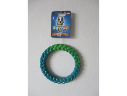 Nobby TRP Ring hračka aportovací kruh 14,5 cm modrozelená