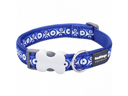 Obojek RD 15 mm x 24-36 cm - Evil Eye Tm.Modrá