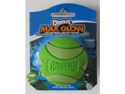 Míček Max Glow Ultra Squeaker Medium 6,5 cm – svítící