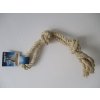 Nobby hračka pro psy lano hnědé 2x uzel 350g 55cm