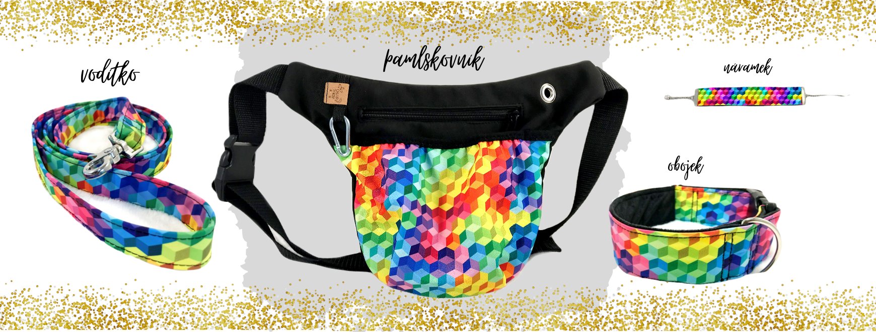 obojky, vodítka, doplňky