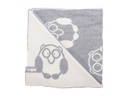Dětská deka Little Owl, Grey