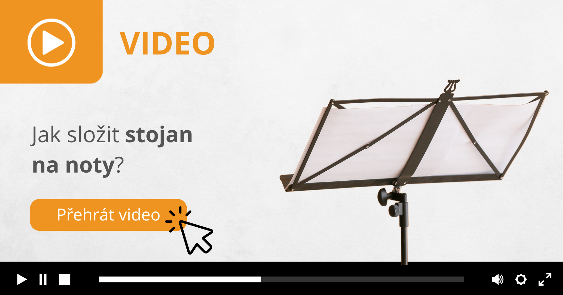 Jak složit stojan na noty - video