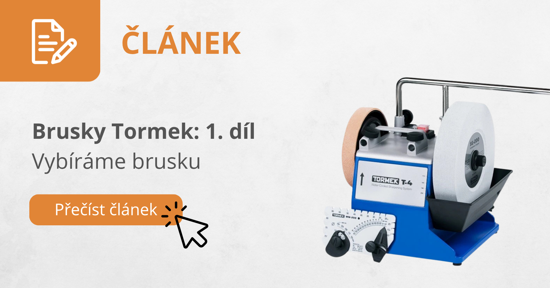 Brusky Tormek: 1. díl Vybíráme brusku
