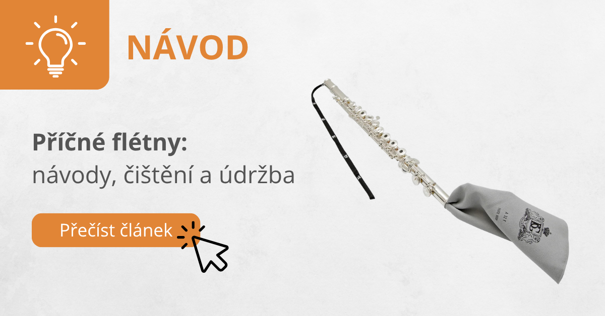 Příčné flétny: návody, čištění a údržba