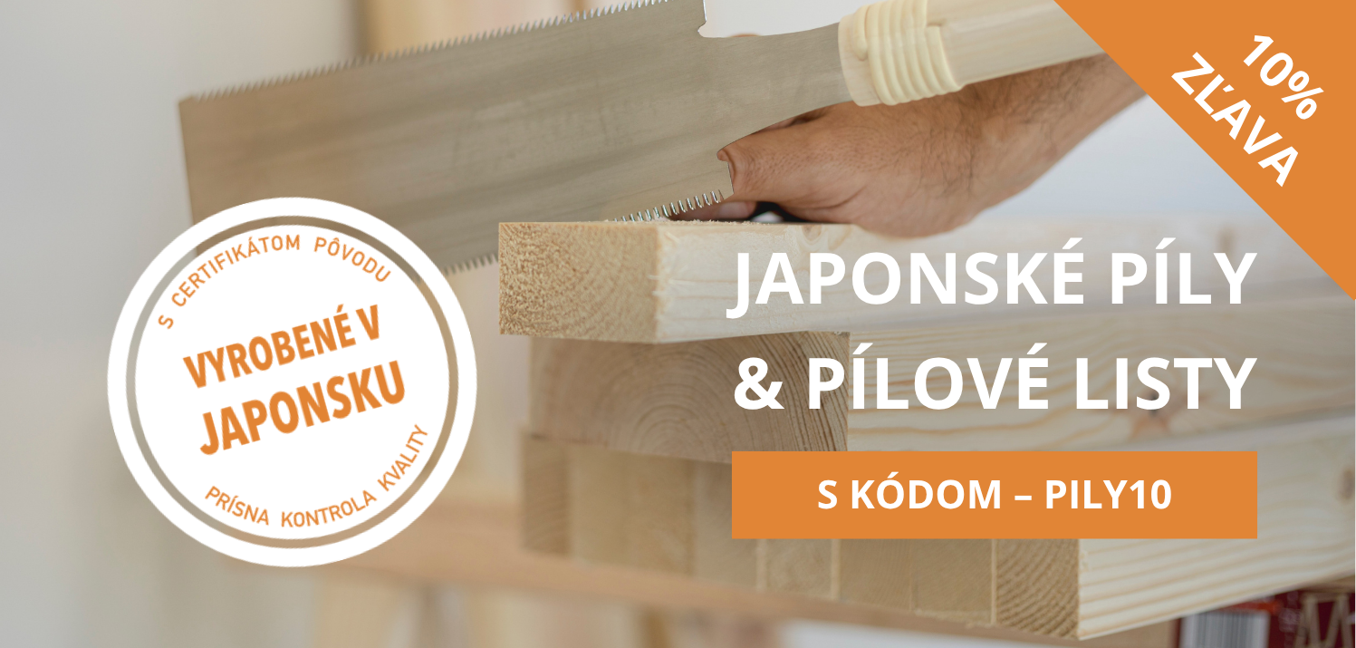 10% zlava na japonské píly s kódom PILY10