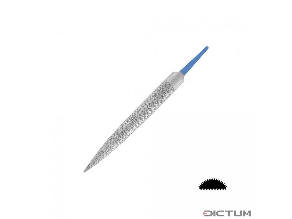 Dictum 704732 - Herdim Precision Rasp, Half-Round, Cut 5, Cut Lenght 150 mm