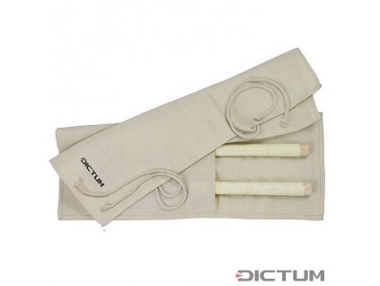 Pouzdro na pily Dictum 712879 - Jute Tool Roll for Japanese Saws, Size 3