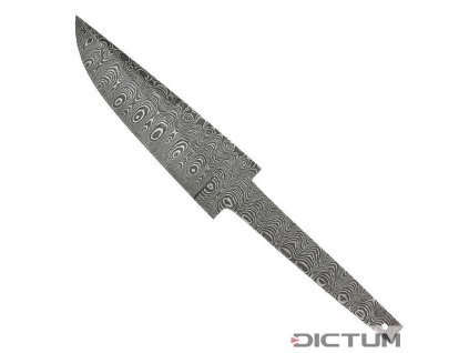 Čepel Dictum 719315 - Stick Tang Blade Blank, Ladder Damascus