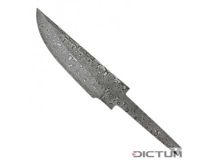 Čepel Dictum 719317 - Stick Tang Blade Blank, Rose Damascus