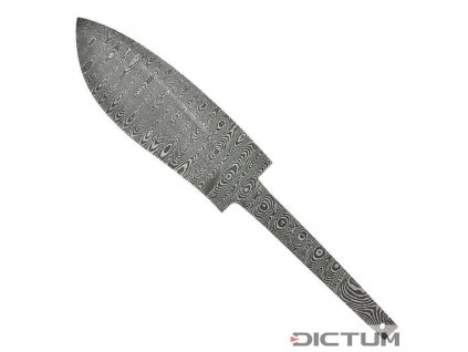 Čepel Dictum 719318 - Stick Tang Blade Blank, Ladder Damascus