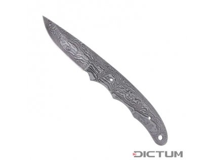 Dictum 719635 - Full Tang Blade Blank, Random Damascus, 70 mm
