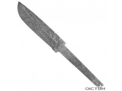 Čepel Dictum 719733 - Stick Tang Blade Blank, Rose Damascus, Large