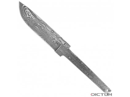 Čepel Dictum 719736 - Stick Tang Blade Blank, Random Damascus, Large