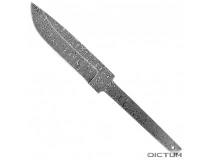 Dictum 719739 - Stick Tang Blade Blank, Ladder Damascus, Large