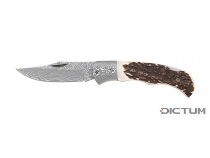 Dictum 719753 - Folding Knife Suminagashi, Stag Horn, Large