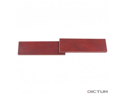 Dictum 719851 - Pakka Wood Handle Scales, Pair, Wine Red