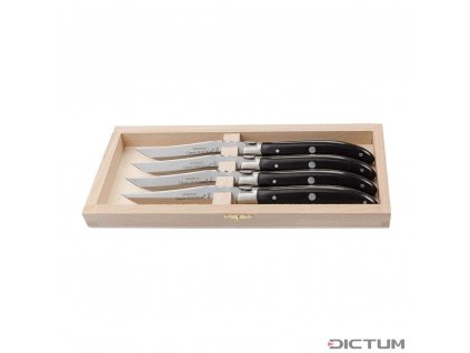 Dictum 719997 - Laguiole Steak and Table Knives, Ebony Wood
