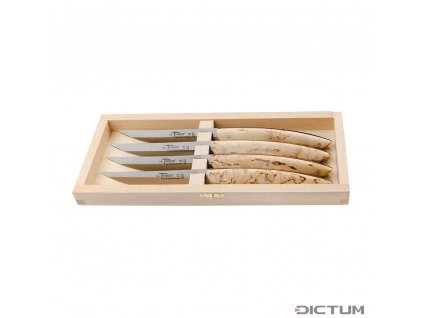 Dictum 719999 - Le Thiers Steak and Table Knives, Masur Birch