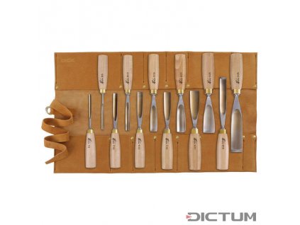 Dictum 715550 - Herdim Scroll Gouges, 12-Piece Set