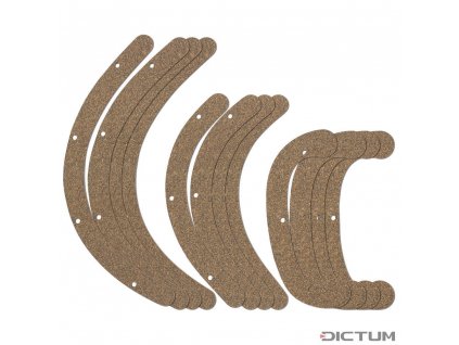 Dictum 735646 - Rubber Cork Pads for Herdim Gluing Clamp Set, Cello