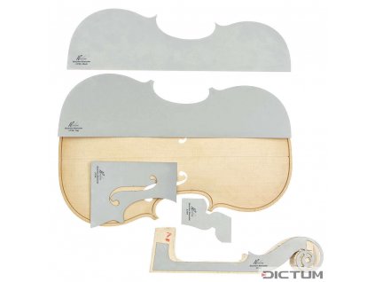 Dictum 739406 - Herdim Outline Templates, 5-Piece Set, Violin, Guarneri Kochanski 1741