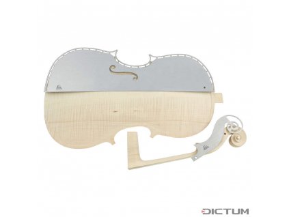 Dictum 739435 - Herdim® Outline Templates, 2-Piece Set, Cello, Strad Spanish 1694