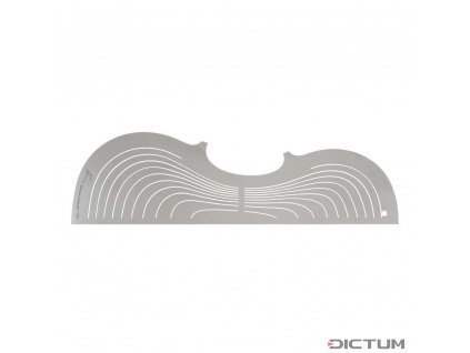 Dictum 739441 - Herdim Contour Line Arching Templates, 2-Piece Set, Violin, Strad Mediceo 1727