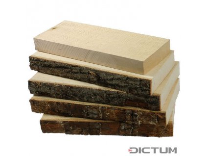 Dictum 831178 - Limewood Boards, Sawn Surface, 5-Piece Set