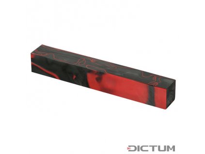 Dictum 831385 - Acrylic Pen Blank, Grey/Red