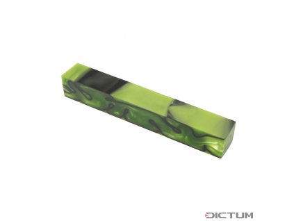 Dictum 831439 - Acrylic Pen Blank, Acid Green/Black