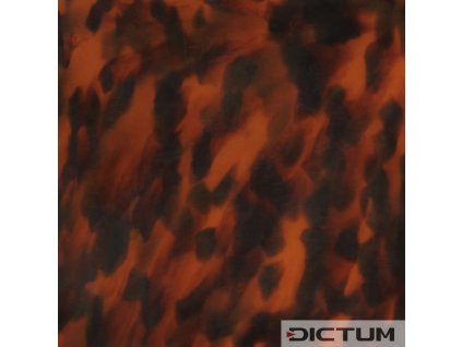 Dictum 831451 - Imitation Tortoise Shell Sheets, Reddish Brown with Black Pattern